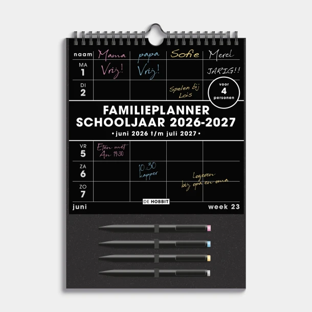 Familieplanner 2026-2027 Markers D2