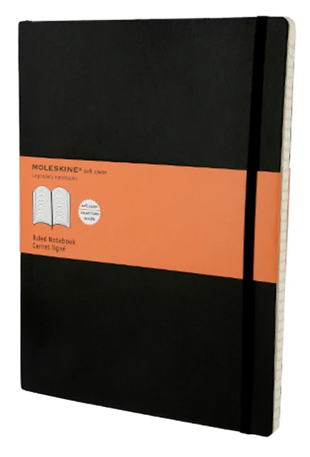 Notitieboek Moleskine lijn XL 190x250mm zachte kaft