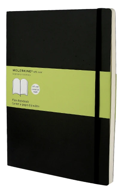 Notitieboek Moleskine blanco XL 190x250mm zachte kaft