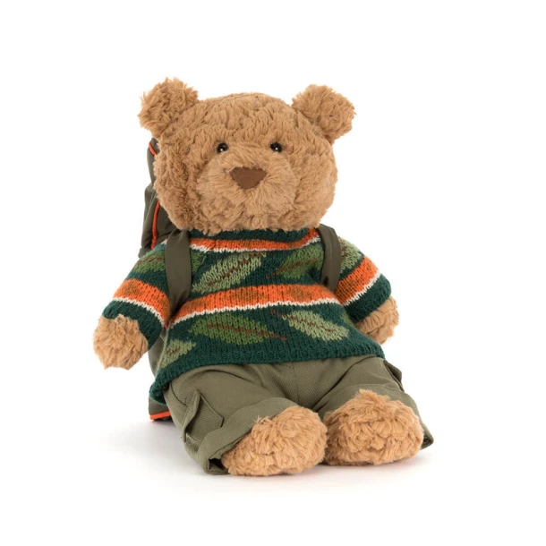 Knuffel Jellycat Bartholomew Beer Hiking Outfit