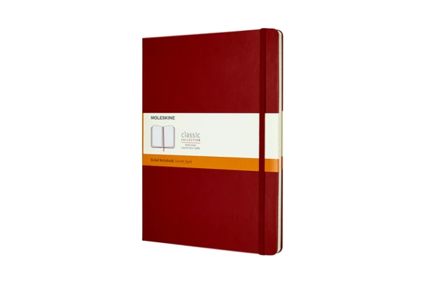 Notitieboek Moleskine Xlarge Lijn Hc Scarlet Rood