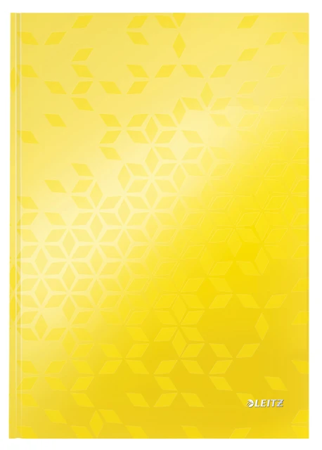 Notitieboek Leitz Wow A4 Lijn 80v Geel