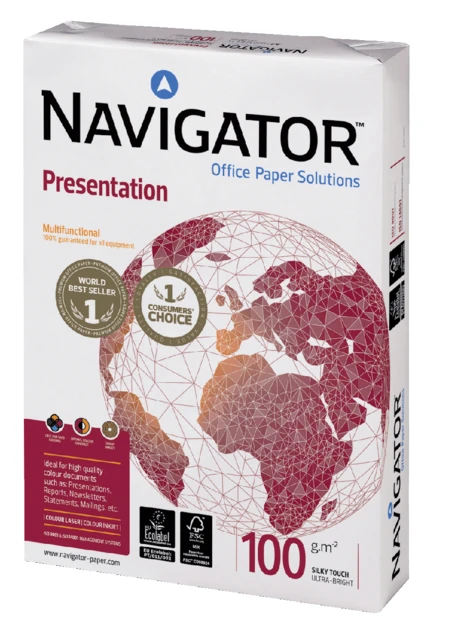 Kopieerpapier Navigator Presentation A4 100gr Wit pak 500 vel