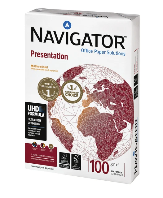 Kopieerpapier Navigator Presentation A4 100gr Wit pak 500 vel