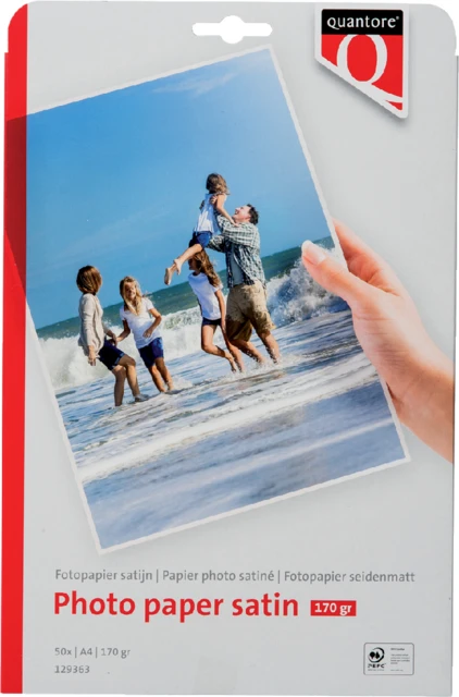Fotopapier Quantore A4 170gr mat satijn 50vel