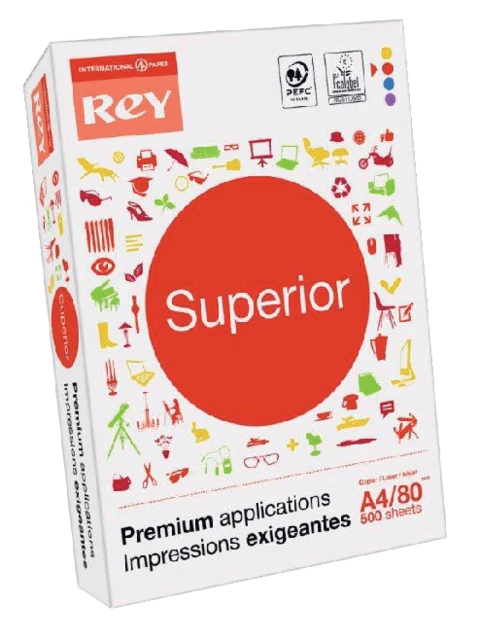 Kopieerpapier A4 80gr Rey Superior wit 500vel