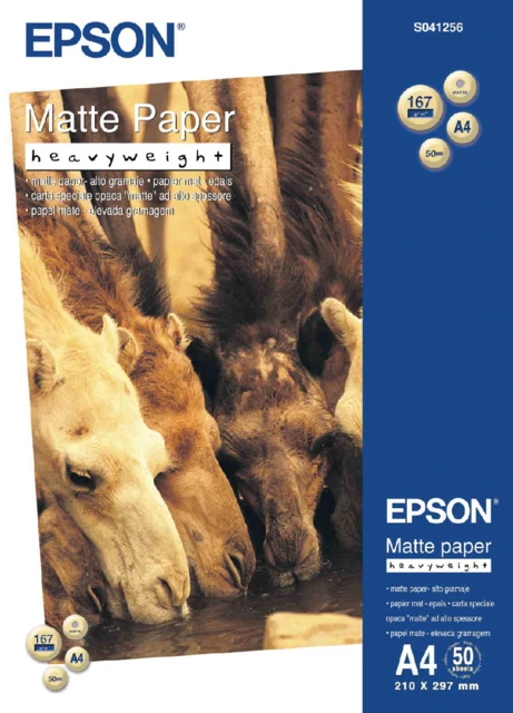 Inkjetpapier Epson S041256 A4 mat 167gr 50vel