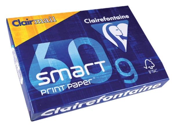 Kopieerpapier A4 60gr Clairefontaine Clairmail Wit