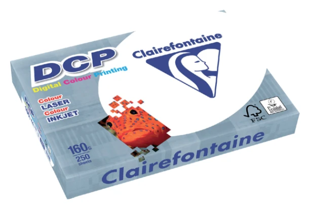 Kopieerpapier A4 160gr Clairfontaine DCP 250 vel
