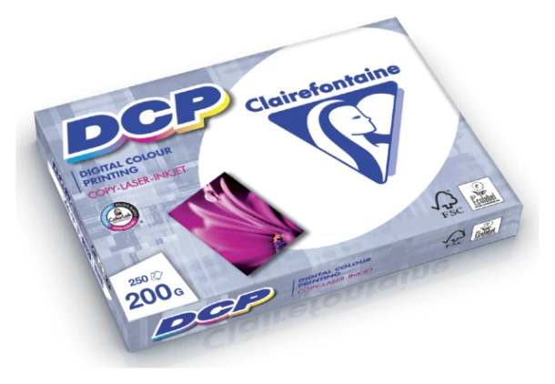 Laserpapier Clairefontaine DCP A4 200gr wit 250vel