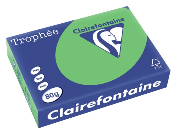Kopieerpapier Trophee A4 80gr grasgroen 500vel
