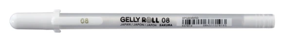 Gelschrijver Sakura Gelly Roll Basic 08 0.4mm wit