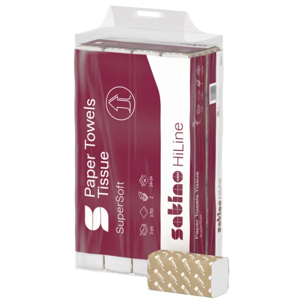 Handdoek Satino Prestige W-Vouw 21x32cm 2-Laags 3000st