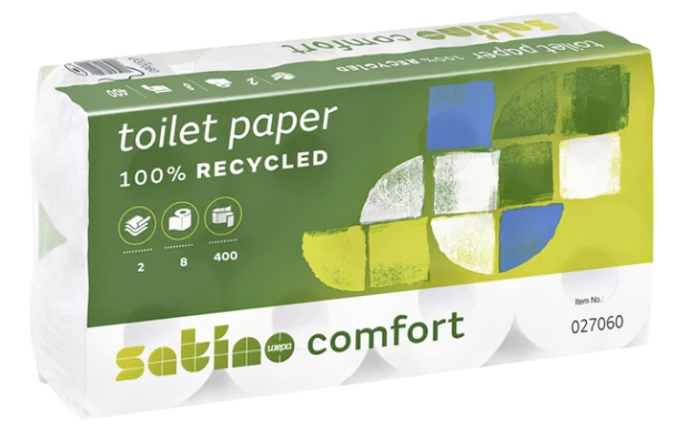 Toiletpapier Satino Comfort MT1 2-lgs 8 rol a 400v