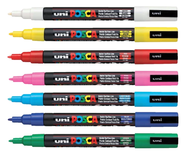 Verfstift Posca Pc3m F Grijs