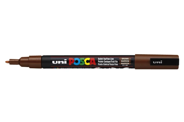 Paintmarker Uni POSCA PC3M fijn bruin