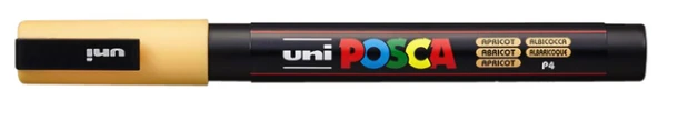 Marker Posca ronde punt fijn Abrikoos PC3M AB
