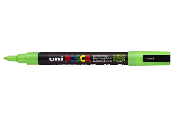 Paintmarker Uni POSCA PC3M fijn appelgroen