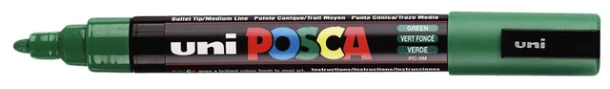 Paintmarker Uni POSCA PC5M medium donkergroen