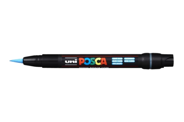 Paintmarker Uni POSCA PCF350 Brush 1-10mm lichtblauw