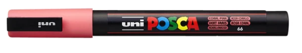 Marker Posca ronde punt fijn Koraal PC3M C
