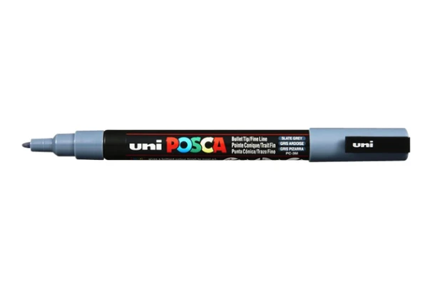 Marker Posca ronde punt fijn Leisteengrijs PC3M GA