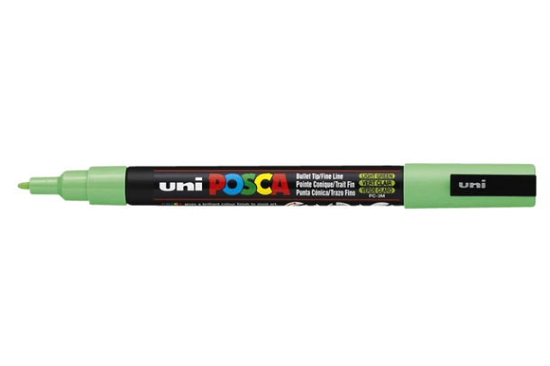 Marker Posca ronde punt fijn Lichtgroen PC3M VC