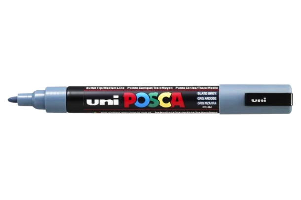 Paintmarker Uni POSCA PC5M medium leisteengrijs