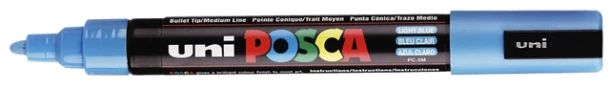 Marker Posca ronde punt medium Lichtblauw PC5M BC