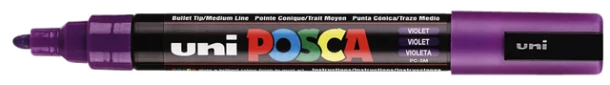 Marker Posca ronde punt medium Paars PC5M VT