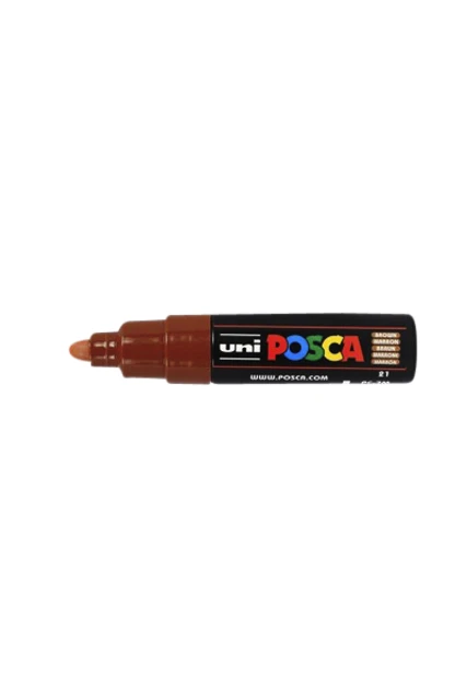 Paintmarker Uni POSCA PC7M breed bruin