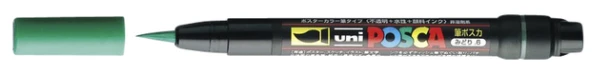 Paintmarker Uni POSCA PCF350 Brush 1-10mm donkergroen