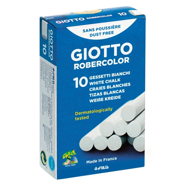 Schoolbordkrijt Giotto wit doos 10 stuks