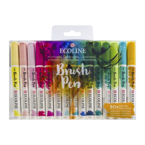 Brushpen Talens Ecoline Additional Set 30 Stuks