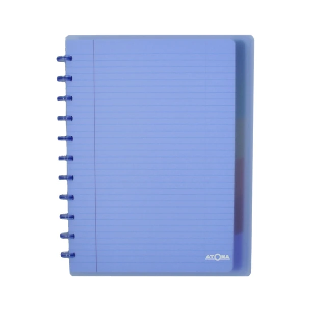 Schrift Atoma A4+ ruit 5x5mm 120blz 90gr PP transparant assorti