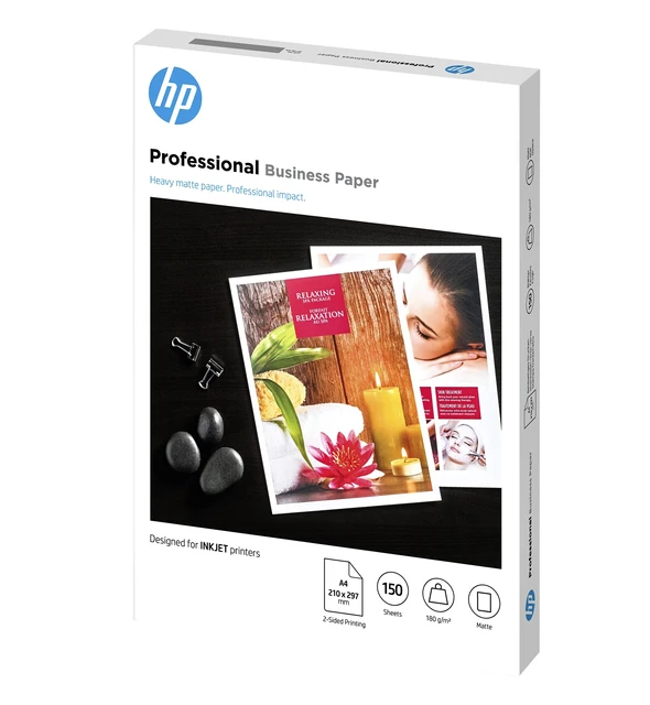 Inkjetpapier HP 7MV79A A4 mat 180gr; doos 150 vel