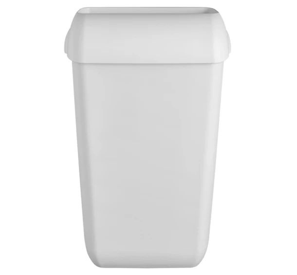 Afvalbak Quartzline open inworp 23 liter wit 441402