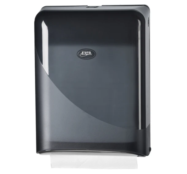 Dispenser Euro Pearl Vouwhanddoek Z-Vouw Zwart