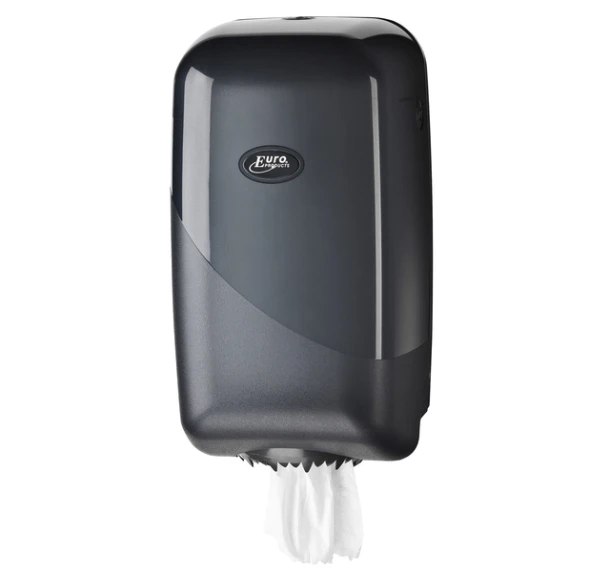 Poetspapierdispenser Pearl Line P17 klein zwart 431155