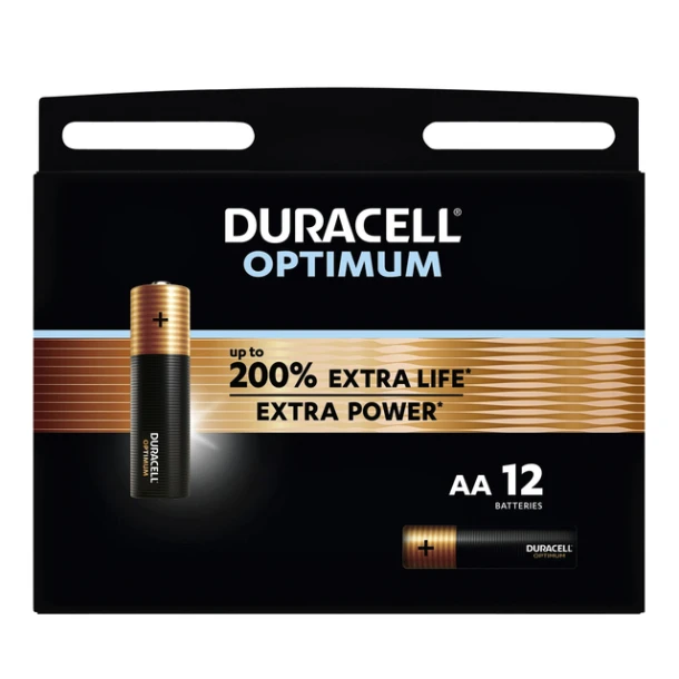Batterij Duracell Optimum 12xAA