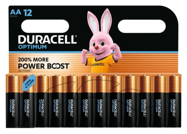 Batterij Duracell Optimum 12xAA