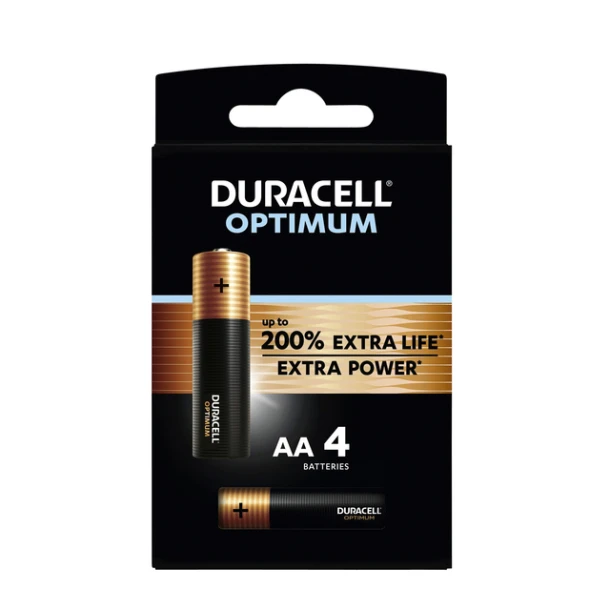 Batterij Duracell Optimum 4xAA