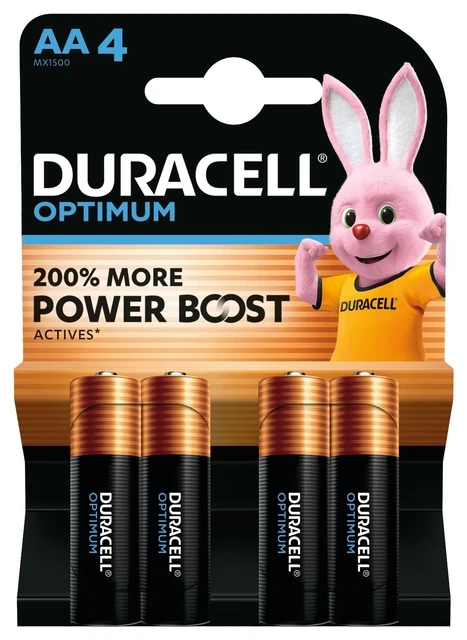 Batterij Duracell Optimum 4xAA