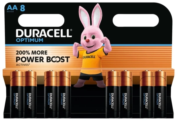 Batterij Duracell Optimum 8xAA