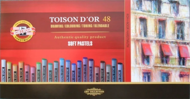 Pastelkrijt Koh-I-Noor Toison 8516 Rond 48 Assorti