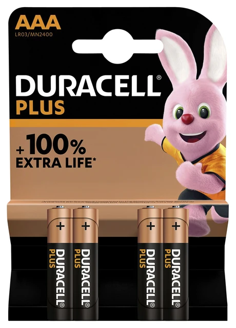 Batterij Duracell Plus 4xAAA (MN2400)