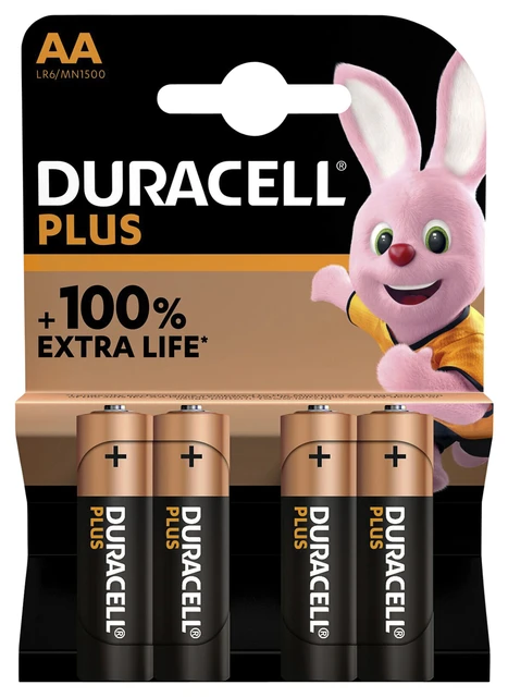 Batterij Duracell Plus 4xAA (MN1500)