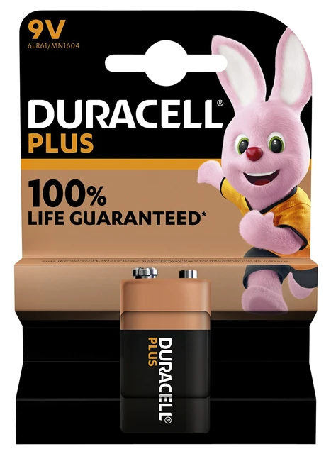 Batterij Duracell Plus 1x9 Volt (MN1604)
