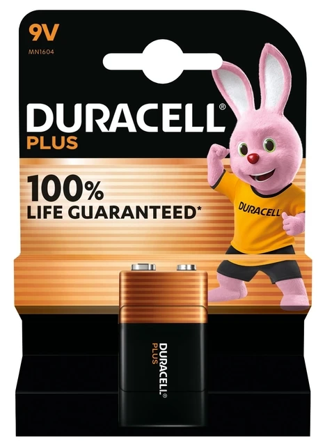 Batterij Duracell Plus 1x9 Volt (MN1604)