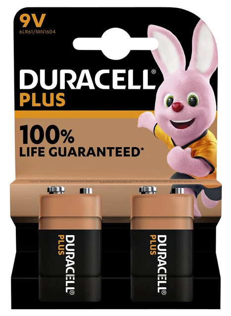 Batterij Duracell Plus Power 2x9Volt MN1604